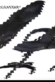 Fotel obrotowy do biurka SPIDER BLACK ALCANTARA